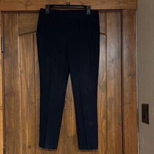 Chicos Travelers Navy Ankle Pants